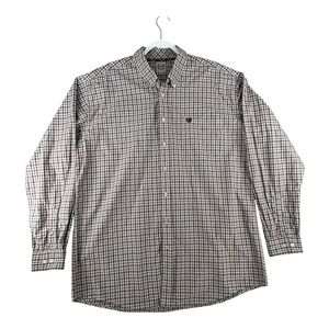Cinch‎ Button Down Pocket Shirt Mens XLarge Plaid Checkered Long Sleeve Casual